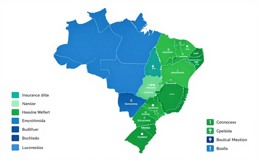 mapa do Brasil mostrando cobertura nacional planos saúde