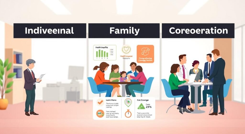diferenças entre plano saúde individual familiar e empresarial